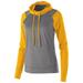 Ladies' Dry-Excelâ„¢ Echo Performance Polyester Knit Training Hoodie - GRPH HTH/ LT GLD - L