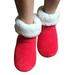 Captis Girls Bootie Slippers - Fuzzy Comfy Plush Memory Foam Booties Anti-Slip House Slipper Shoe