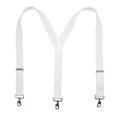 Size one size Men's Elastic Solid Color Suspender with Metal Swivel Hook Clip End