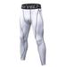 Men Compression Fitness Pants Tights Casual Bodybuilding Male Trousers Brand Skinny Leggings Quik Dry Sweatpants Workout Pants White XL
