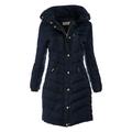 Navy Winter Jackets for Women Michael Kors Puffer Down Jacket and Coats Hooded Faux Fur-Trim Lightweight Jackets Online