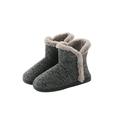 UKAP Men Winter Ankle Boots Flat Indoor Shoes Slippers Anti-slip