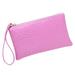 Women Wallet Purse Handbag Womens PU Leather Fabric Clutch Handbag Bag Coin Purse purple