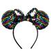 Disney Minnie Mouse Rainbow Sequin Bow Ears Headband
