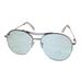 Converse Men Silver Metal Fashion Round Aviator Sunglass Blue Gradient Len H100