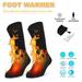 LNGOOR Rechargeable Heated Socks Electric Heated Socks Hiking Warming Sock with Battery