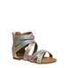 Beverly Hills Polo Club Pastel Ombre Tie Dye Glittery Fashion Gladiator Sandals (Toddler Girls)