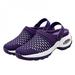 ZDMATHE 2021 Women's Shoes Net Surface Daily Sandals Half Drag Breathable Lightweight Air Cushion Casual Shoe