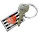 NEONBLOND Keychain Me And You Just Us Two Valentine's Day Gold and Stripes Heart