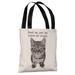 Feed Me, Pet Me, Leave Me Alone - Ivory Grey Tote Bag by Dog is Good Tote Bag