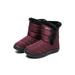 Daeful Women's Fur Lined Ankle Boots Casual Shoes Snow Boots Waterproof Anti-Slip Booties US