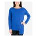 NY COLLECTION Womens Blue Long Sleeve Jewel Neck Top Size PXS