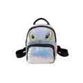 Chinatera Sequins Eyes Backpacks Women School Bags PU Leather Small Knapsack (White)