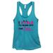 Bike Riding Girls Junior Tank Top â€œI Cycle to Burn off the Crazyâ€� Shirt Funny Threadz Large, Sky Blue