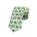 Retro Necktie, Polka Dot Pastel Pattern, Dress Tie, 3.7", Dark Taupe Mint Green, by Ambesonne