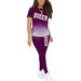 Sexy Dance Women Short Sleeve Tracksuit Set Activewear Set Casual Tunic Blouse Trouser Pants Gym Joggers 2pcs Jogger Set For Ladies Shorts 2PCS Sets Sports Lounge Wear Home Wear