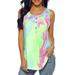 Women's Tie-Dye Button Sleeveless Vest