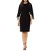 Cape Overlay Sheath Dress