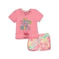 One Step Up Girls' 2-Piece Be Kind Shorts Set Outfit (Little Girls)