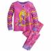 Disney Store Princess Tangled Rapunzel 2 PC Long Sleeve Tight Fit Cotton Pajama Set Girl Size 7