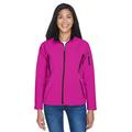 The Ash City - North End Ladies' Three-Layer Fleece Bonded Performance Soft Shell Jacket - PLUM ROSE 889 - S