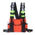 Final Clear Out!Outdoor Sports Chest Rig Bag Reflective Vest Hip Hop Streetwear Functional Harness Chest Bag Pack Front Waist Pouch Backpack