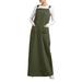 ZANZEA Women Sleeveless Square Neck Plain Casual Baggy Swing Maxi Dress