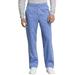 Cherokee Workwear Revolution Tech Scrubs Pant for Men Mid Rise Straight Leg Zip Fly WW250ABS, L Short, Ciel Blue