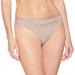 Calvin Klein Women's Invisibles with Mesh Thong, Josephine X-Small - NEW
