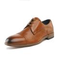 Bruno Marc Mens Fashion Oxford Shoes Lace up Wing Tip Dress Shoes Brogue Casual Shoes WILLIAM_3 BROWN Size 7