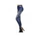 Fymall Sexy Women Denim Leggings Stretchy Slim Leggings Skinny Embroidery Pants