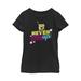 Girl's SpongeBob SquarePants Never Grow Up Rocket Graphic Tee