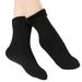 Jocestyle 5 pairs Warm Thick Solid Thermal Snow Winter Floor Sleeping Socks (Black)