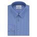 NEW Blue Mens Size 15 1/2 Checkered-Print Dress Shirt