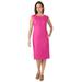 Jessica London Women's Plus Size Linen Sheath Dress