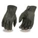 Xelement XG875 Men's Black Thermal Lined Deerskin Gloves with Snap Wrist