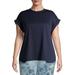 Como Blu Women's Plus Size Athleisure Top