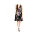 City Chic Womens Plus Misty Floral Print Knee-Length Wear to Work Dress