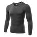 Hazel Tech--Mens Compression Long Sleeve Top Tights Sports Running T-shirts Quick Dry Men's Running T-shirts