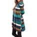 Women's Long Sleeve Scoop Neck Button Side Sweater Tunic Dress