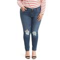 Levis Women's Plus Size 711 Stretch Mid Rise Skinny Jeans