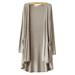 Women's Long Sleeve Lounge Open-Front Cardigan Oversized Casual Modal Wrap Basic Draped Free Size Relaxed Fit Lightweight Pocket Shawl for Ladies Office Beach Wear Bikini Cover Ups