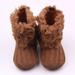 Infant Boots Winter Baby Girl Shoes Soft Sole Toddler Snow Warm Solid Button Plush AnkleBoots Boots