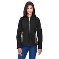 Ladies' Three-Layer Fleece Bonded Soft Shell Technical Jacket - BLACK - XL