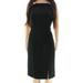 Lauren By Ralph Lauren NEW Black Colorblock Women Size 10 Sheath Dress