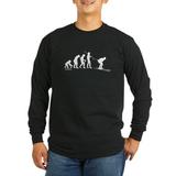 CafePress - Ski Evolution Long Sleeve Dark T Shirt - Long Sleeve Dark T-Shirt