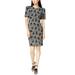 Calvin Klein Puff-Sleeve Printed Sheath Dress Multi