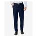 HAGGAR Mens Blue Flat Front Slim Fit Stretch Pants W29/ L32