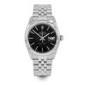 Pre Owned Rolex Datejust 16014 w/ Black Stick Dial 36mm Men's Watch (Certified Authentic & Warranty Included)