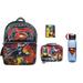 Boy's Batman , Superman 16" Backpack w Lunch Case + Bonus Collection ( 3-Day-Shipping)